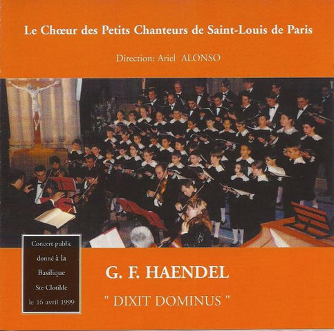 Les Petits Chanteurs de Saint Louis CD Dixit Dominus de Haendel