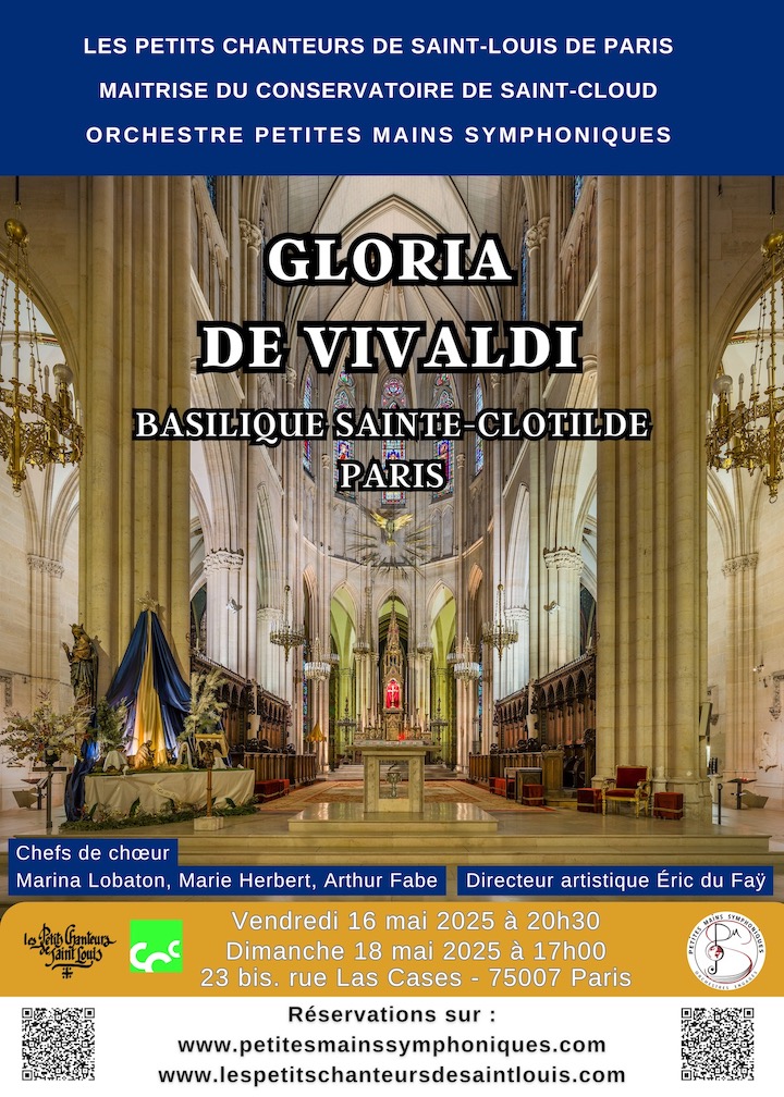 Concert Gloria Vivaldi 2025 Petits Chanteurs de St Louis