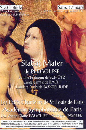 affiche pergolese stabat mater 2007