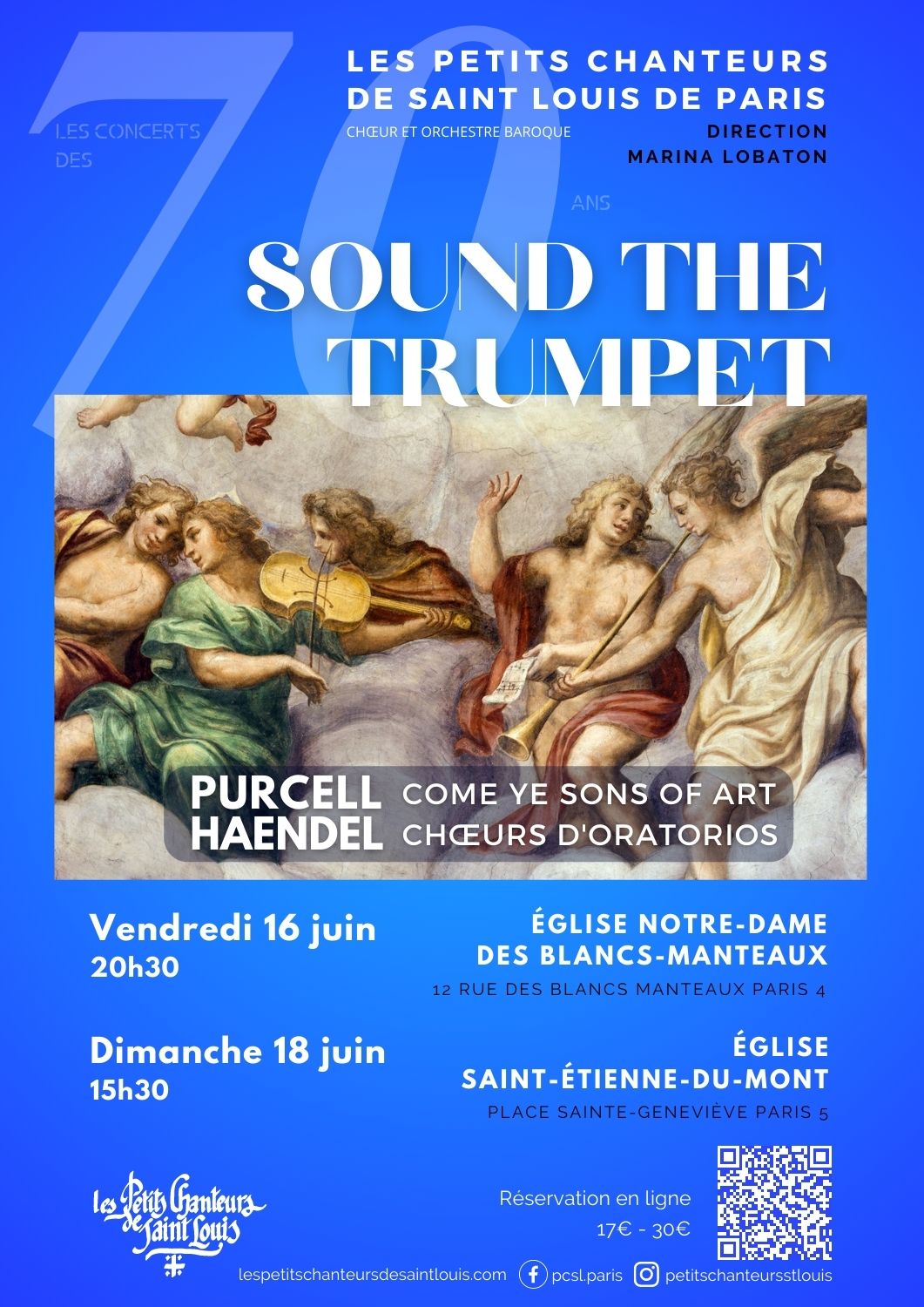 Concert Sound the Trumpet 2023 Petits Chanteurs de St Louis