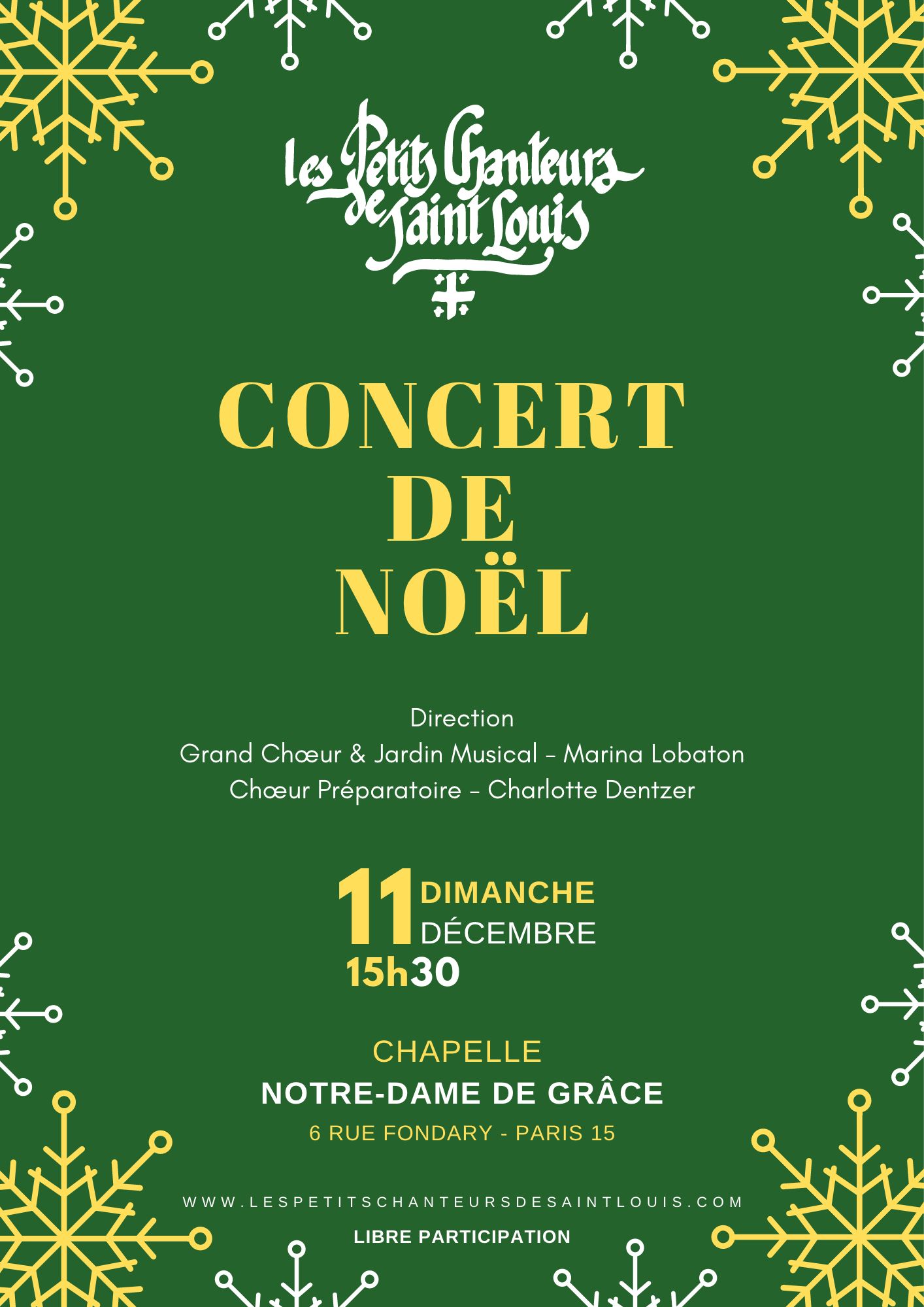 Concert Noël Petits Chanteurs de Saint Louis