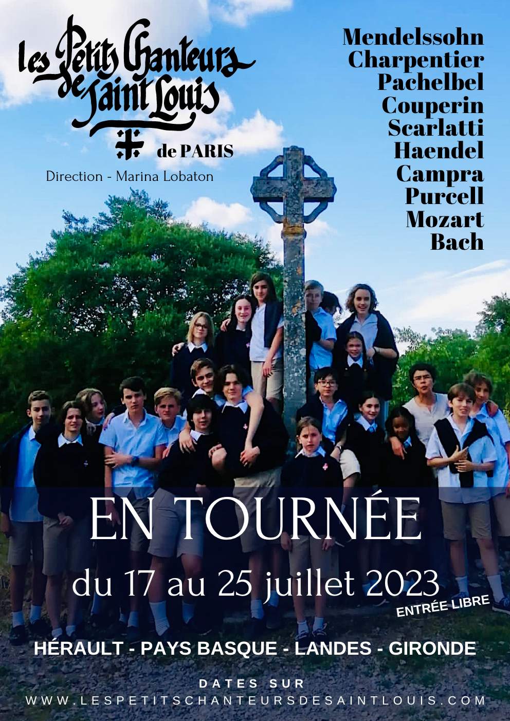 Tournee Sud 2023 Petits Chanteurs de Saint Louis